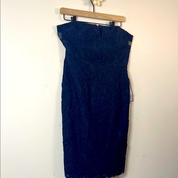 J. Crew Blue Sheath Cocktail Dress - Picture 3 of 8